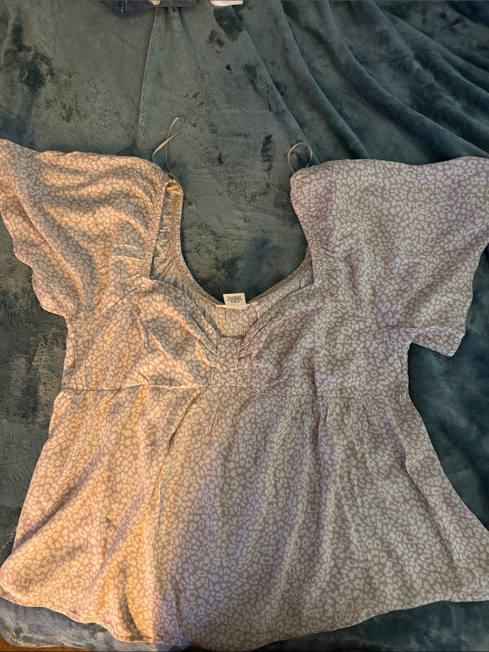 URBAN Romantics Lavender Animal Print Blouse